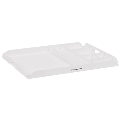 Mind Reader 17.5" White Coffee Station Serving Tray