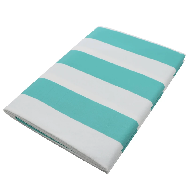 70" Blue Stripes Vinyl Table Cover by Ashland®