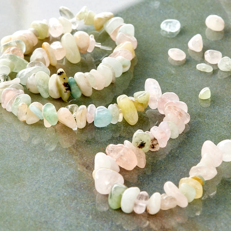 Morganite Chip Beads by Bead Landing®