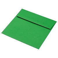 JAM Paper 6.5" x 6.5" Green Square Colored Invitation Envelopes, 25ct.
