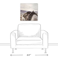 Horse And Saddle 24" x 24" Canvas Wall Art