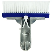 Pool Central 5.5" Blue Swimming Pool Bristle Brush Head with Handle