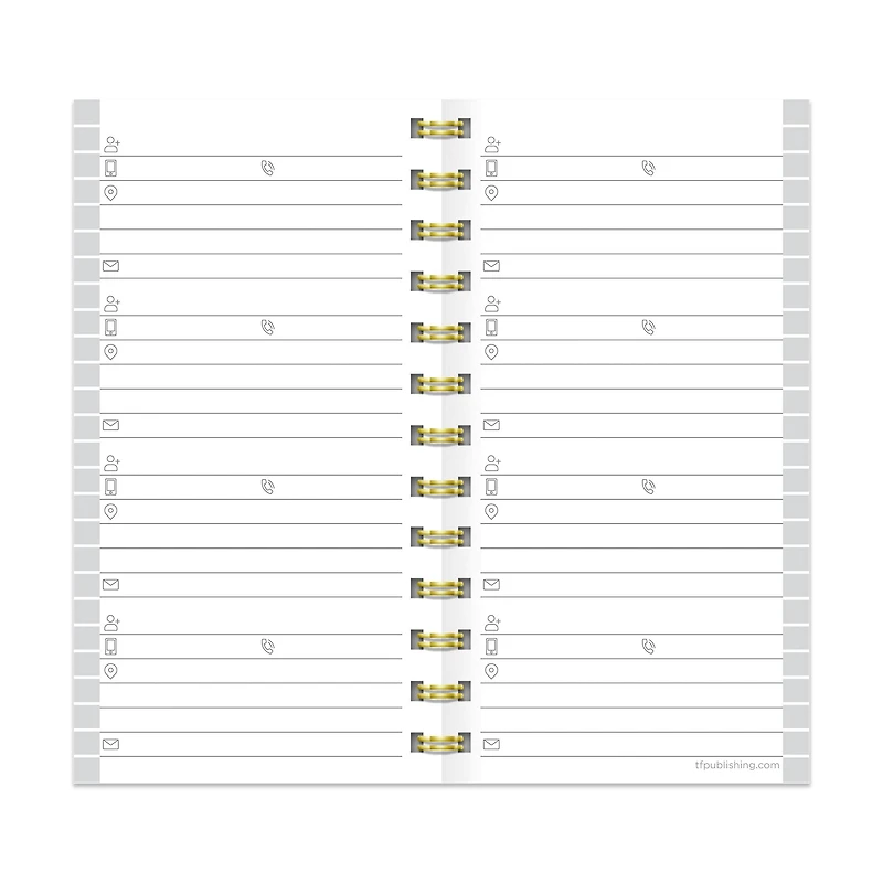 TF Publishing Joy Spiral Address Book