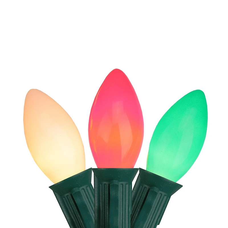 25ct. C9 Christmas String Lights with Green Wire