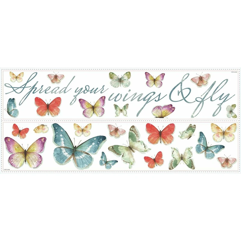 RoomMates Butterfly Wings Peel & Stick Giant Wall Decals