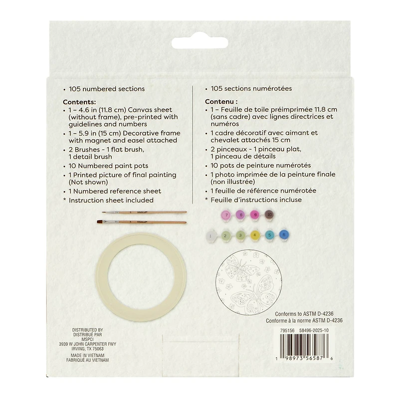 Butterflies Paint-by-Number Framed Mini Kit by Artist's Loft®