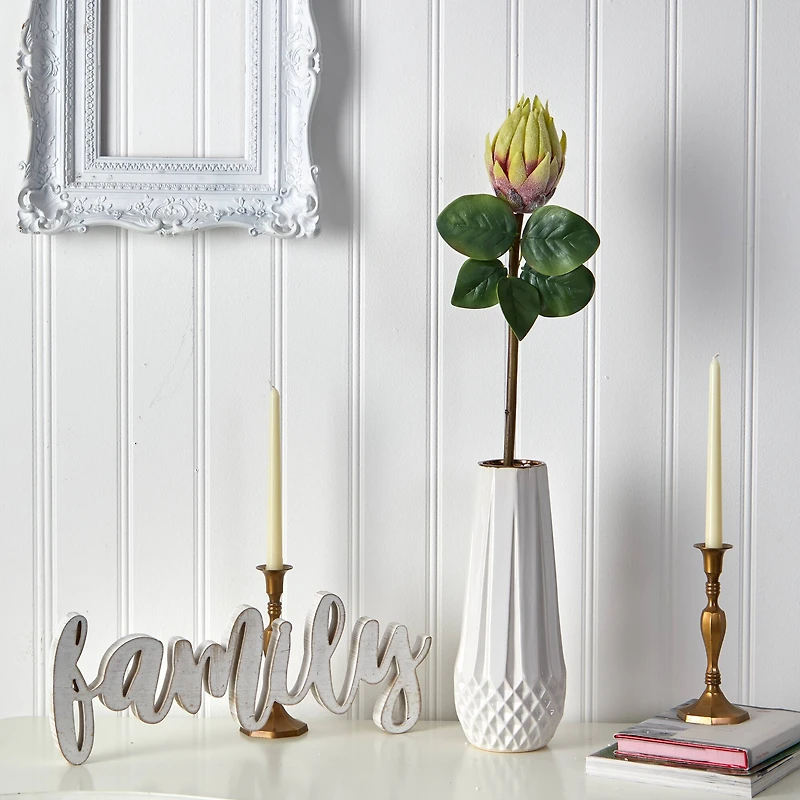 Green King Protea Stem, 4ct.