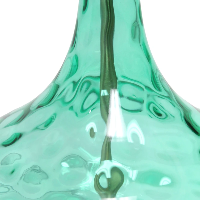 Lalia Home Classix 24" Seafoam Green Dimpled Glass Table Lamp