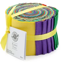 Bright Solid Cotton Fabric Strips by Loops & Threads™