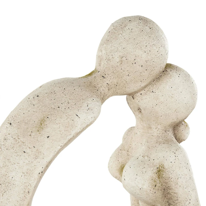 20" Cream Kissing Figures Planter
