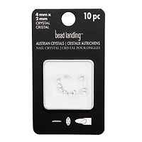 4mm Crystal Navette Glue-On Austrian Crystals by Bead Landing™, 10ct.