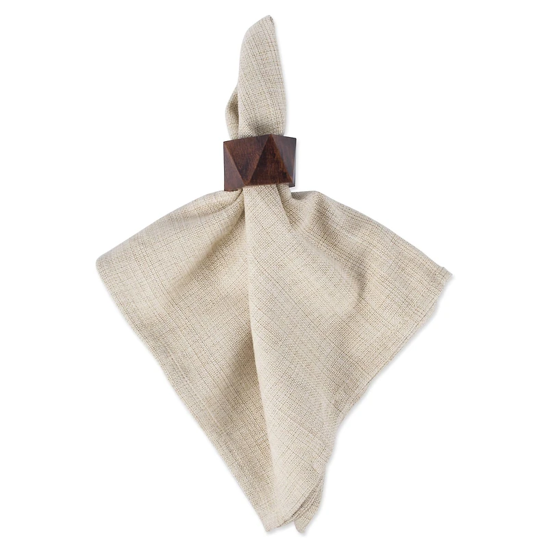 DII® Wood Triangle Napkin Rings, 6ct.