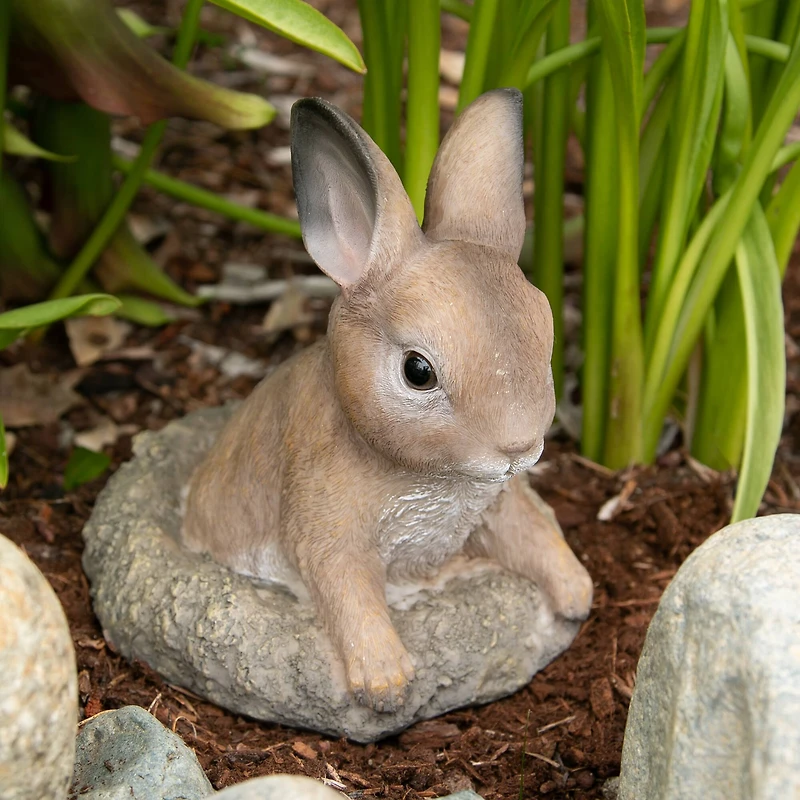 6" Curious Bunny Garden Décor