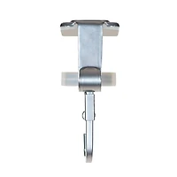 Silver Mantel Garland & Christmas Stocking Holder, 2ct.