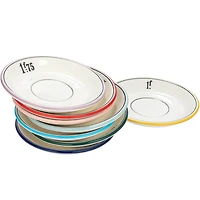 Hello Honey® 6" Factorial Numbers Design Stoneware Plate Set