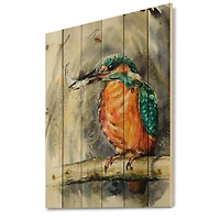 Designart - Common Kingfisher Eating A Small Fish
