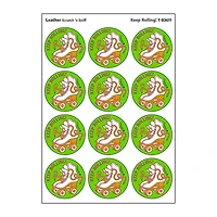 TREND Enterprises® Keep Rolling! Leather Scented Stickers, 6 Packs of 24