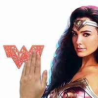 RoomMates Wonder Woman Peel & Stick Giant Wall Decals