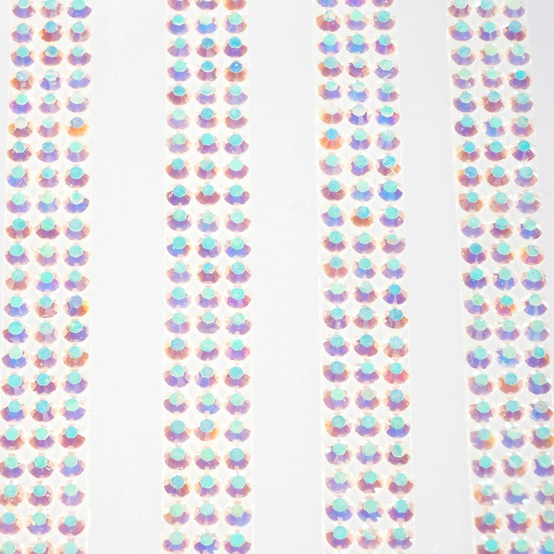 12 Packs: 6 ct. (72 total) Clear Iridescent Micro Gem Strips by Recollections™