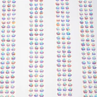 12 Packs: 6 ct. (72 total) Clear Iridescent Micro Gem Strips by Recollections™