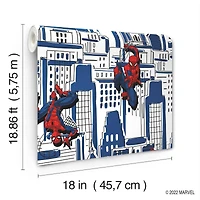 RoomMates Blue Spider-Man Cityscape Peel & Stick Wallpaper