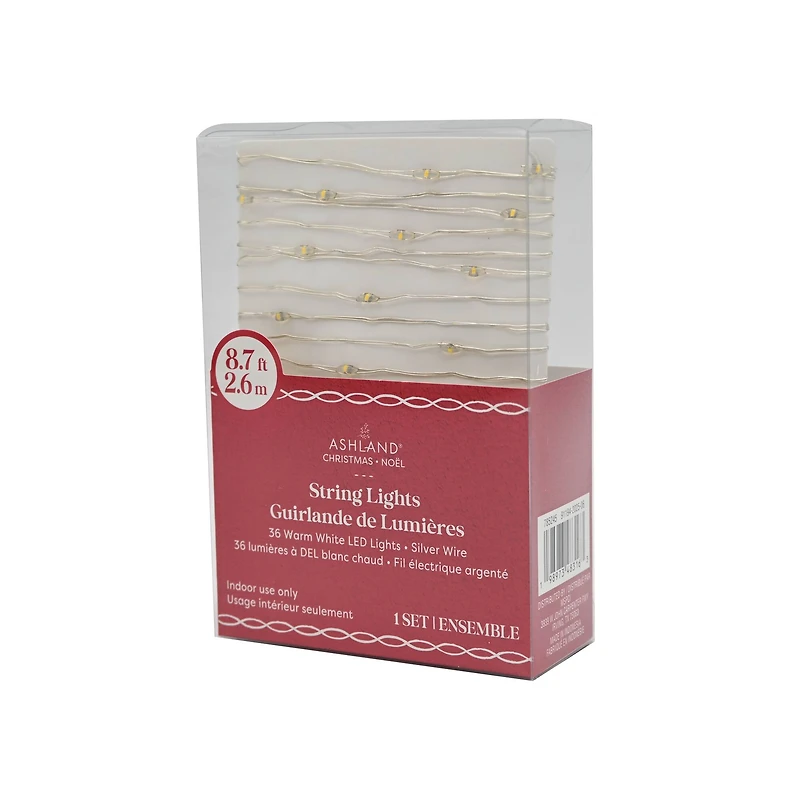 36ct. Warm White LED String Lights by Ashland®