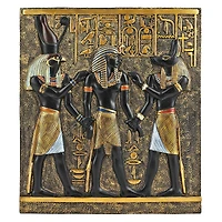 Design Toscano 11" Rameses I Between Horus & Anubis Egyptian Wall Frieze