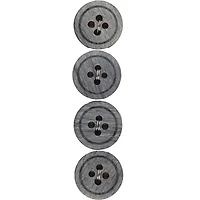 LaMode® 5/8" Light Gray 4-Hole Buttons, 4ct.