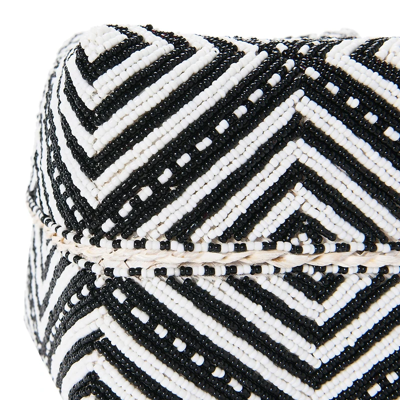 Hello Honey® Black & White Bamboo Containers with Lids Set, 2ct.