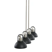 Hello Honey® Robert Stevenson Lighting Walsh Metal 4-Light Linear Chandelier with Shades
