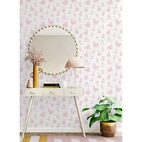RoomMates Disney 100th Anniversary Princesses Pink Peel & Stick Wallpaper