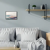 Stupell Industries Abstract Valley Landscape Pastel Pop Hills in Frame Wall Art