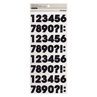 12 Packs: 4 ct. (48 total) Block Number & Punctuation Marks Stickers by Recollections™