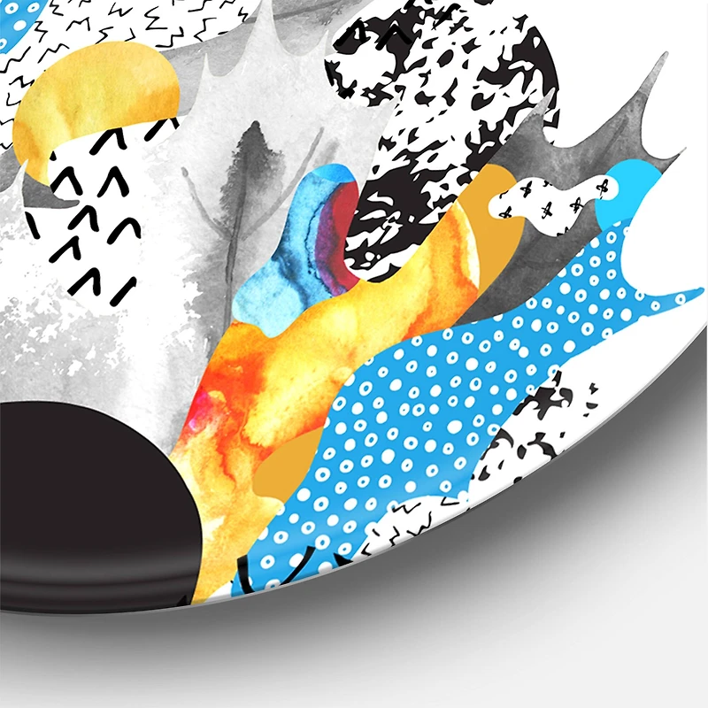 Designart - Minimal Fluid Shapes In Bauhaus Memphis Style