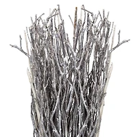20" Gray and White Natural Twig Christmas Decorative Bundle