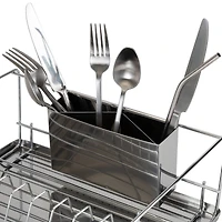Kitchen Details Twisted Chrome 3-Piece Dish Rack