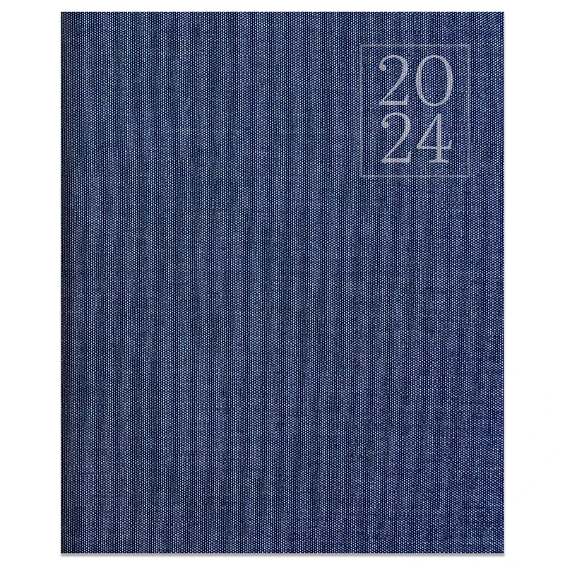 2024 Denim Large Monthly Planner