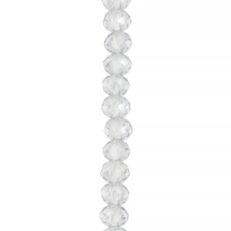 Glass Faceted Rondelle Beads by Bead Landing
