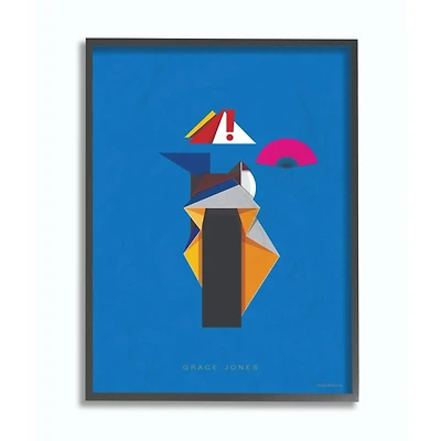 Stupell Industries Grace Jones Wall Art in Black Frame