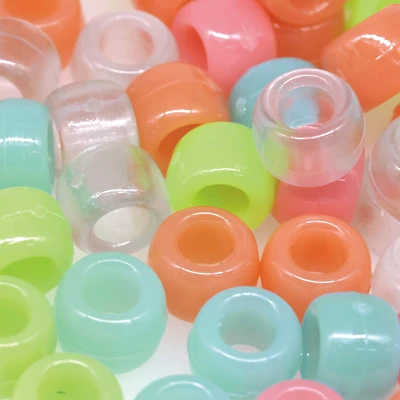 Glow in the Dark Pony Beads by Creatology™, 6mm x 9mm