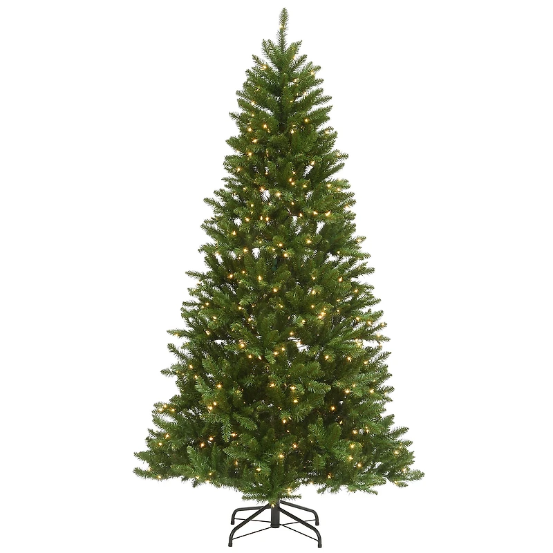 9ft. Pre-Lit Peyton Spruce Artificial Christmas Tree, Clear Lights