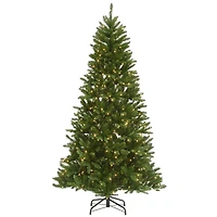 9ft. Pre-Lit Peyton Spruce Artificial Christmas Tree, Clear Lights