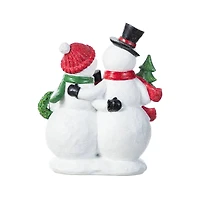 Glitzhome® 10.25" Christmas Resin Snowman Family Table Decor