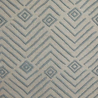 White Wool Modern Hand Hooked Rug