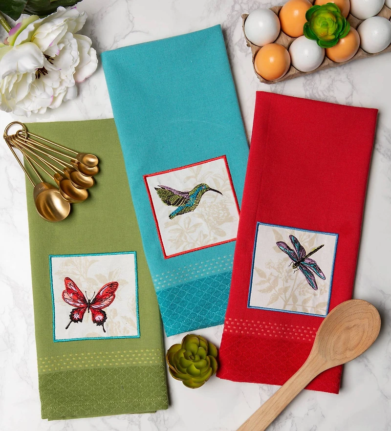 DII® Botanical Square Dish Towel Set