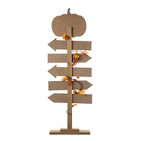 Glitzhome® 42.5" Fall Wooden Pumpkin Patch Porch Sign