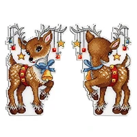 MP Studia Christmas Helper Plastic Canvas Counted Cross Stitch Kit