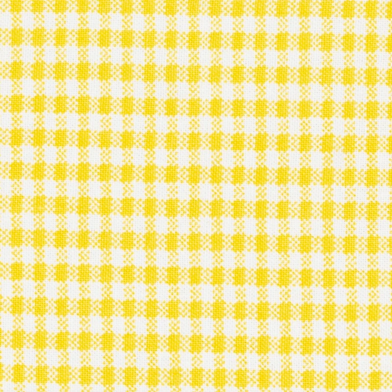 Yellow & White Plaid Cotton Fabric by Loops & Threads™