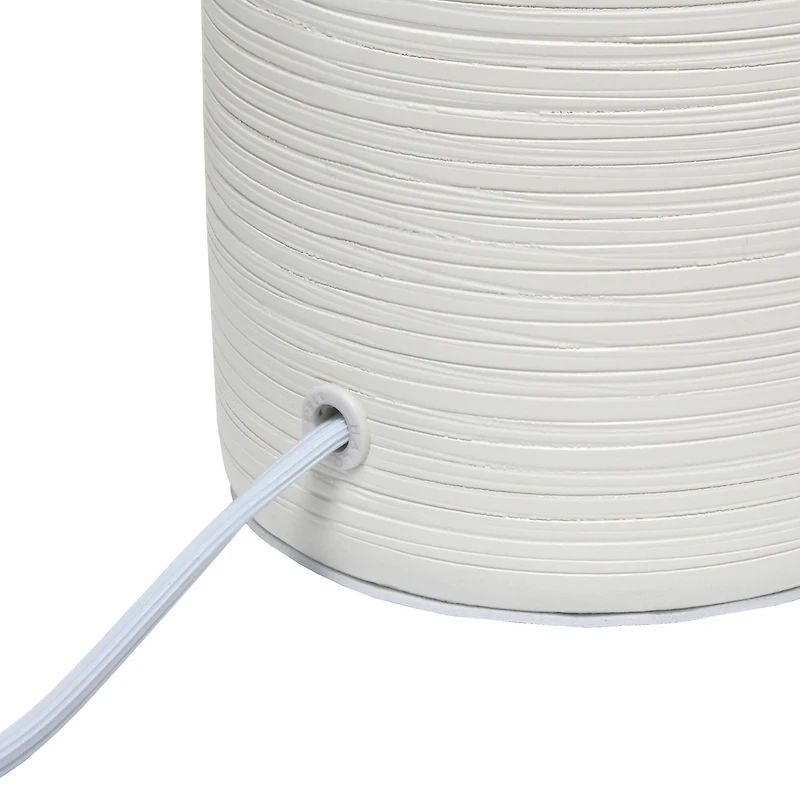 Simple Designs 16" Textured Linear Ceramic Table Lamp
