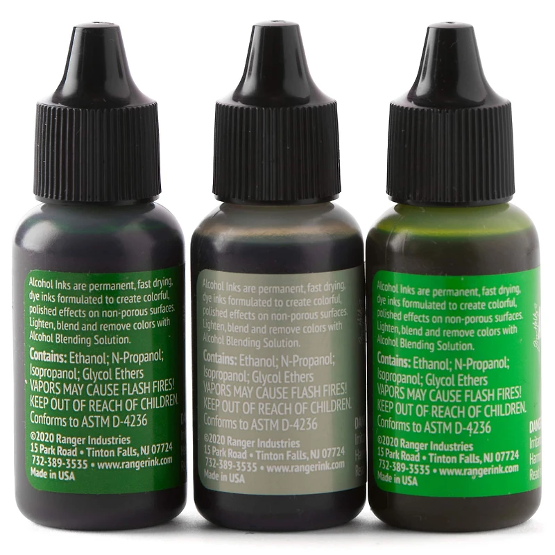 6 Packs: 3 ct. (18 total) Tim Holtz® Mint & Green Spectrum Alcohol Inks